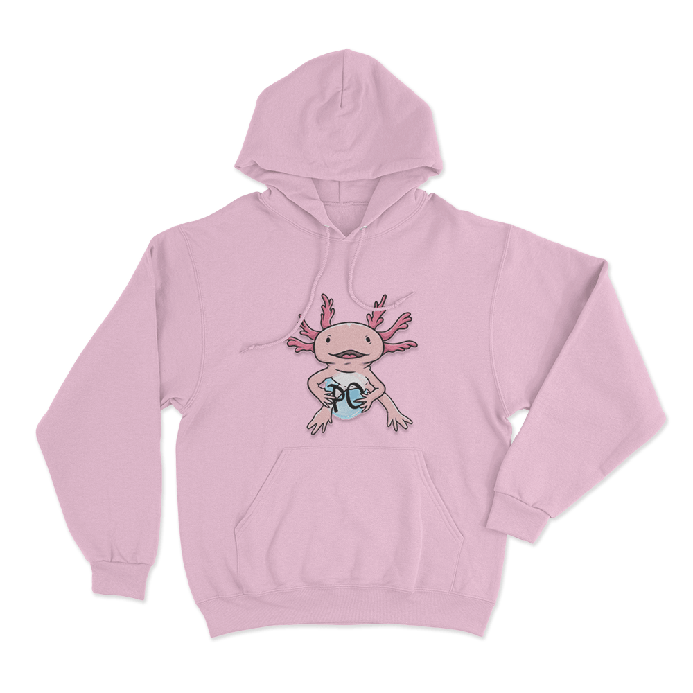 Axolotl Unisex Hoodie Pink Axolotl Unisex Hoodie Pink