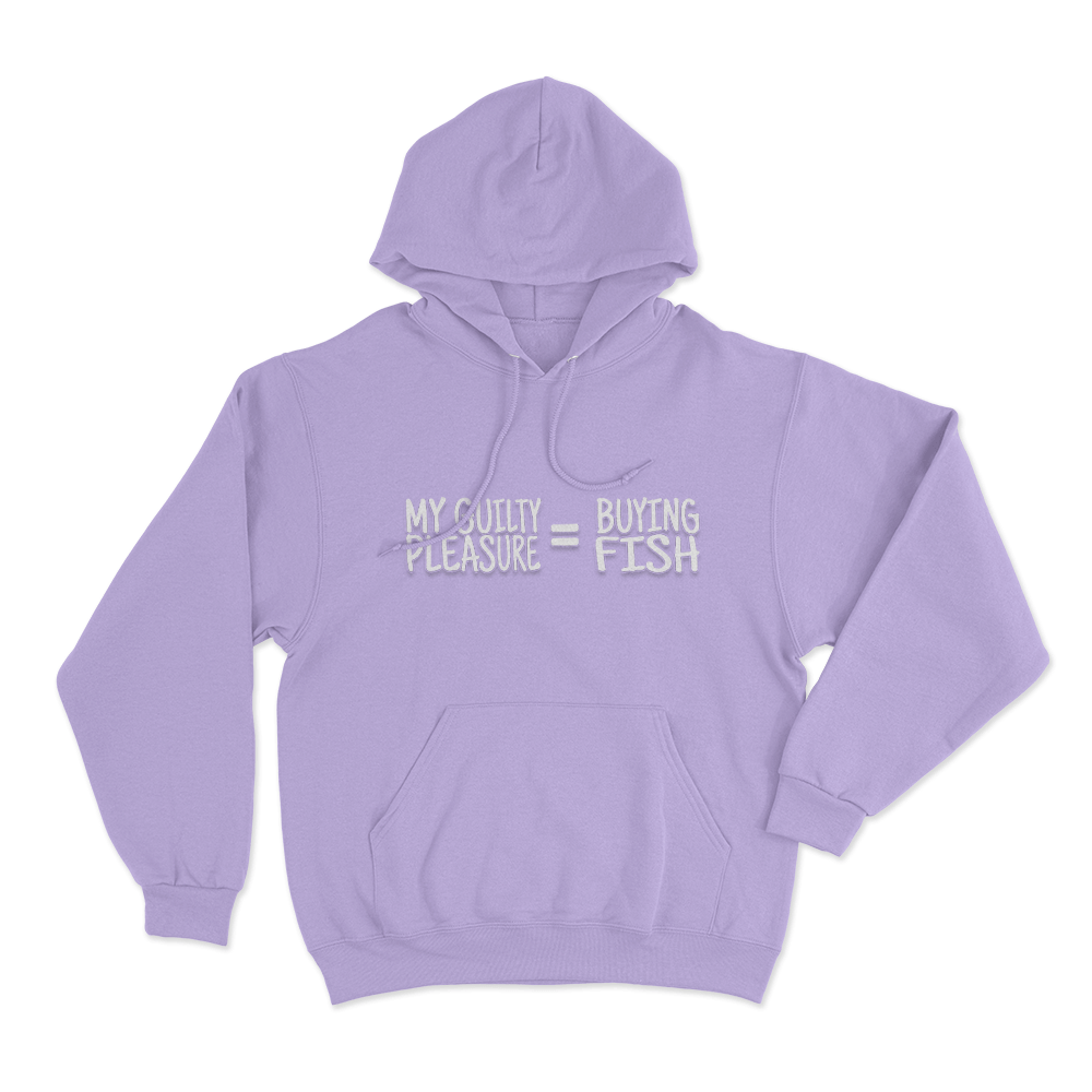 My Guilty Pleasure Buying Fish Unisex Hoodie Purple My Guilty Pleasure Buying Fish Unisex Hoodie Purple