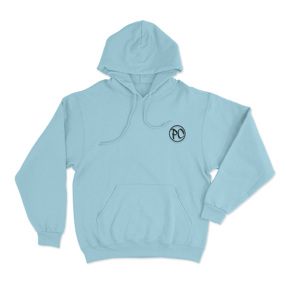 Paul Cuffaro Logo Unisex Hoodie Sky Blue Paul Cuffaro Logo Unisex Hoodie Sky Blue