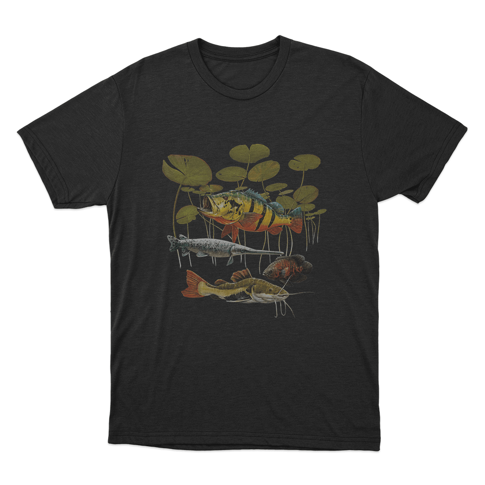 Predatory Fish Unisex T Shirt Black Predatory Fish Unisex T Shirt Black