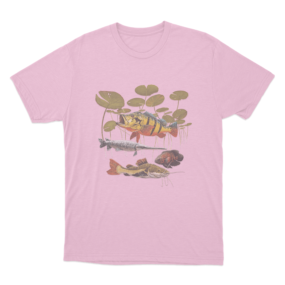 Predatory Fish Unisex T Shirt Pink Predatory Fish Unisex T Shirt Pink